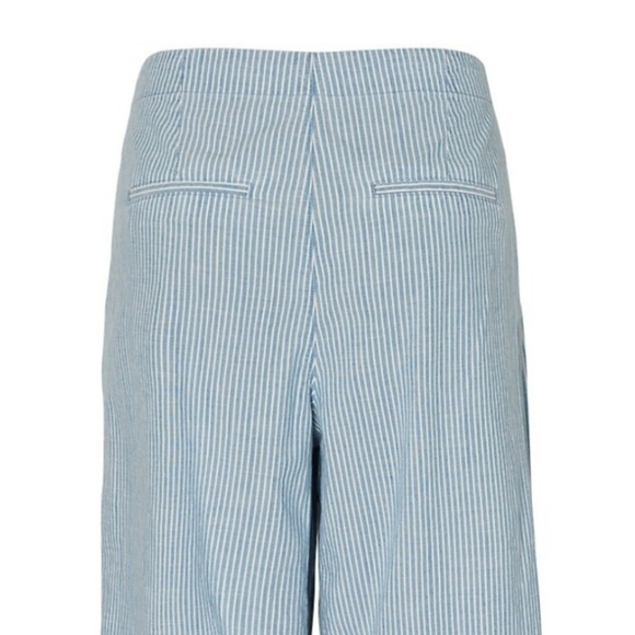 VERO MODAMia High-Rise Loose Chambray Stripe Pants - Picture 3 of 8
